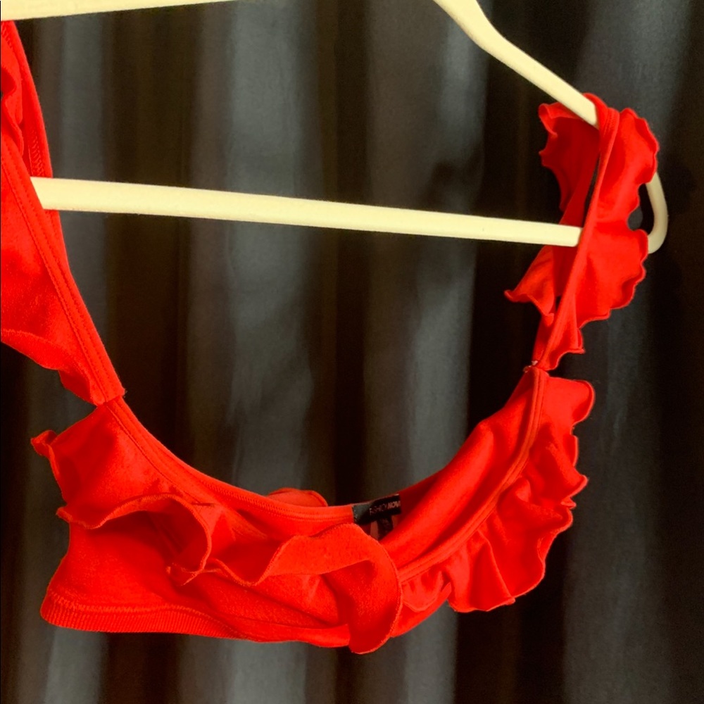 Red crop top
